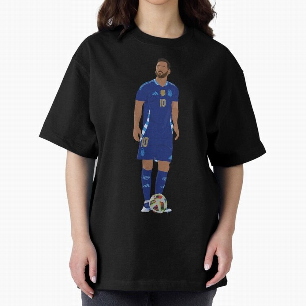 Leo Messi Classic T-Shirt Celebrate Football Dreams Across Global Football Passion for FIFA World Cup 2026 Group Stage, Driven by Messi, Neymar and Mbappe, Brazil, Portugal and Argentina, Goal Celebration Energy, Supporter Heritage, Football Icons