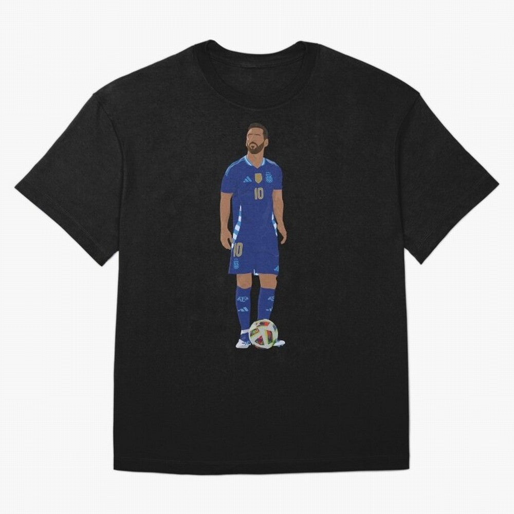 Leo Messi Classic T-Shirt Celebrate Football Dreams Across Global Football Passion for FIFA World Cup 2026 Group Stage, Driven by Messi, Neymar and Mbappe, Brazil, Portugal and Argentina, Goal Celebration Energy, Supporter Heritage, Football Icons