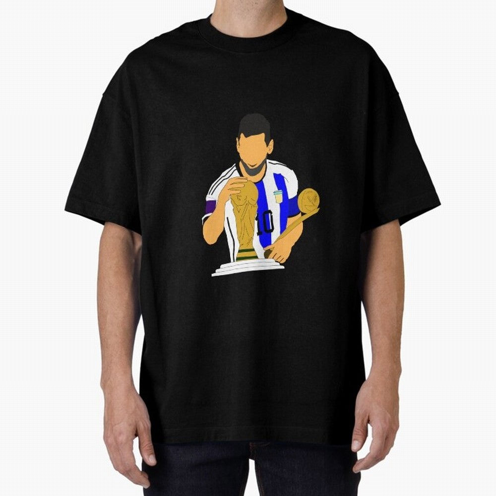 lionel messi Oversized T-Shirt Keep the Legacy of Match Day Hype around FIFA World Cup 2026 Group Stage, Messi, Neymar and Mbappe, Brazil, Portugal and Argentina, Tournament Hype, Historic Matchups, Family Viewing Parties and Global Sports Pride;
