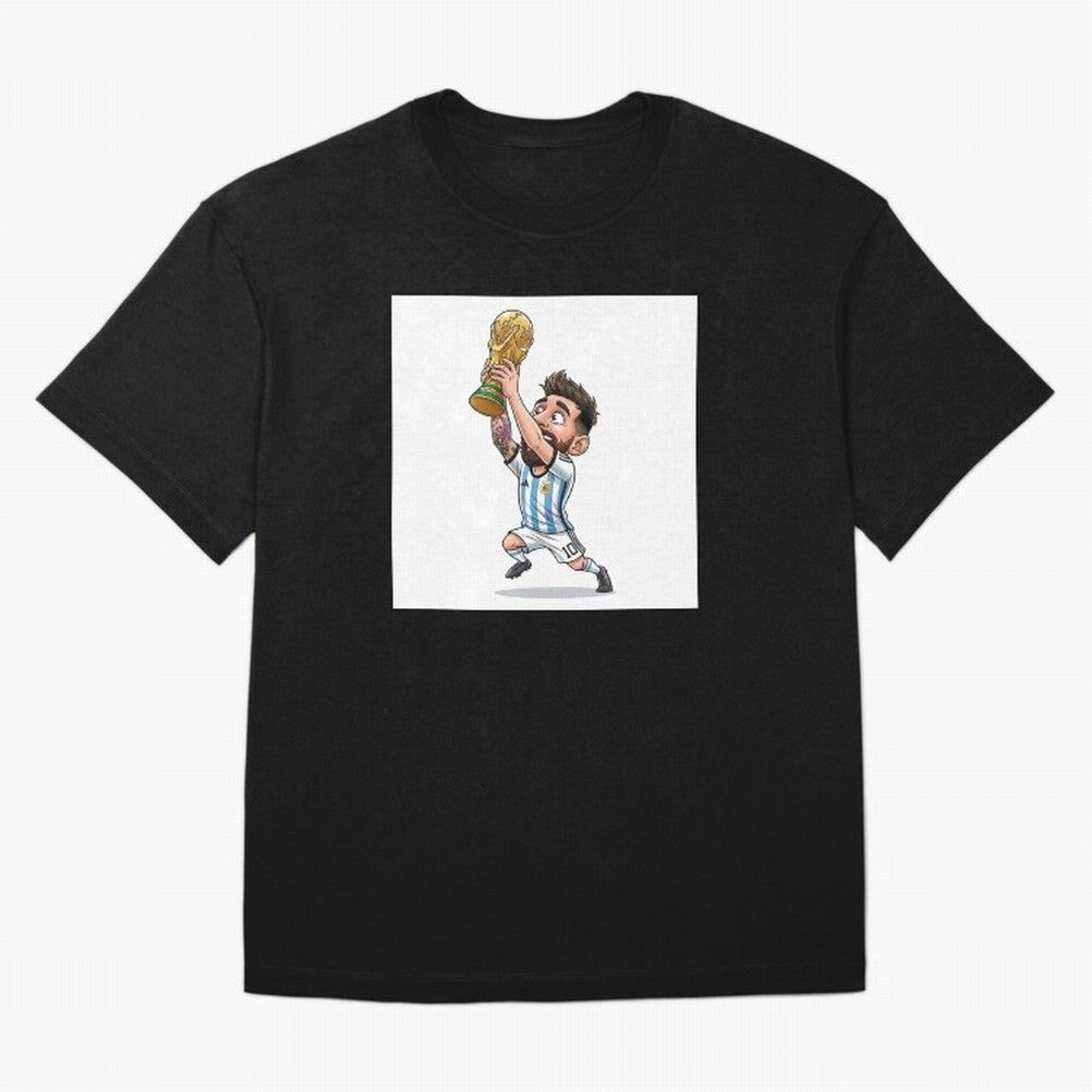 Lionel Messi Oversized T-Shirt Honor Champions and Dreams in the FIFA World Cup 2026 USA Canada Mexico Journey through Cristiano Ronaldo, Haaland and CR7 Highlights, Portugal, Spain and Germany Pride, Worldwide Fan Energy, Dramatic Goals, Stadium