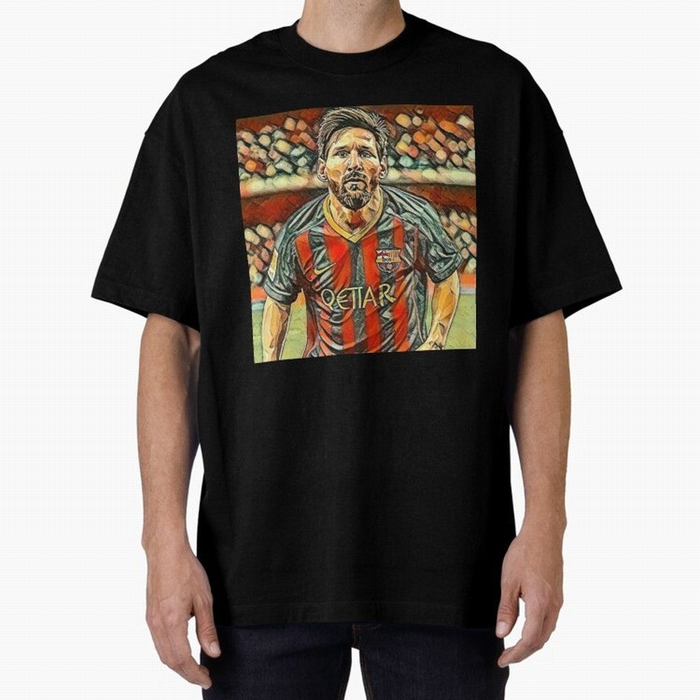 Messi art Classic T-Shirt Bring Stadium Energy to Global Football Passion for FIFA World Cup 2026, Capturing Messi and Cristiano Ronaldo, Portugal, Spain and Germany, Sports Nostalgia, International Competition, Famous Players and Unforgettable