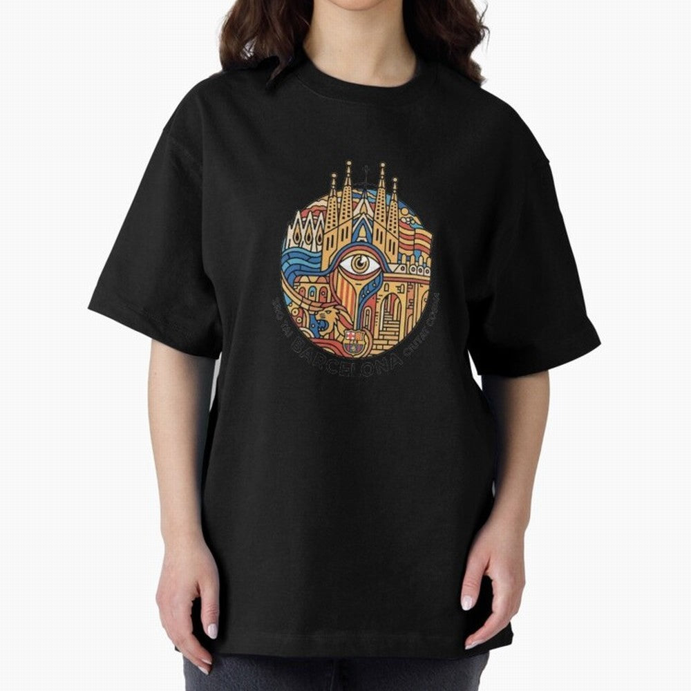 BARCELONA Oversized T-Shirt Join Supporters Worldwide for FIFA World Cup 2026 Celebrating Messi, Netherlands Energy, Football History, Final Match Energy, Crowd Noise and Once in a Lifetime Moments; Perfect for Fans, Collectors, Family Gatherings,