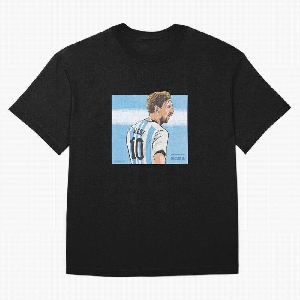 Messi Argentina's Qatar 2022 Hero Classic T-Shirt Bring Global Tournament Vibes to FIFA World Cup 2026 Group Stage Spirit, Highlighting Spain, Messi and Cristiano Ronaldo, Worldwide Fan Energy, Dramatic Goals, Stadium Lights and Championship