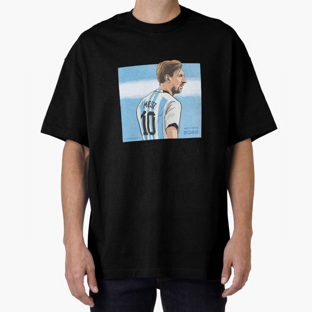 Messi Argentina's Qatar 2022 Hero Classic T-Shirt Bring Global Tournament Vibes to FIFA World Cup 2026 Group Stage Spirit, Highlighting Spain, Messi and Cristiano Ronaldo, Worldwide Fan Energy, Dramatic Goals, Stadium Lights and Championship