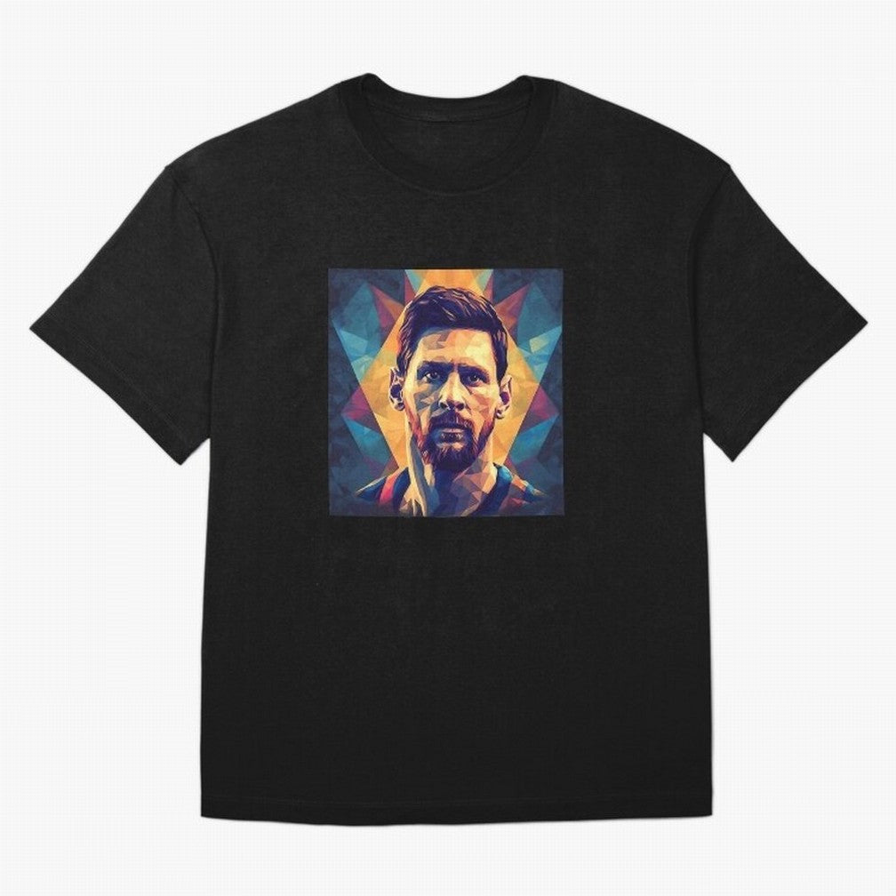 Lionel Messi Portrait Vector Classic T-Shirt Turn Every Weekend Toward FIFA World Cup 2026 for Fans of Messi, CR7 and Mbappe and France and Portugal, Bringing Vintage Soccer Flavor, Modern Football Stars, National Flags and Final Night Emotion;