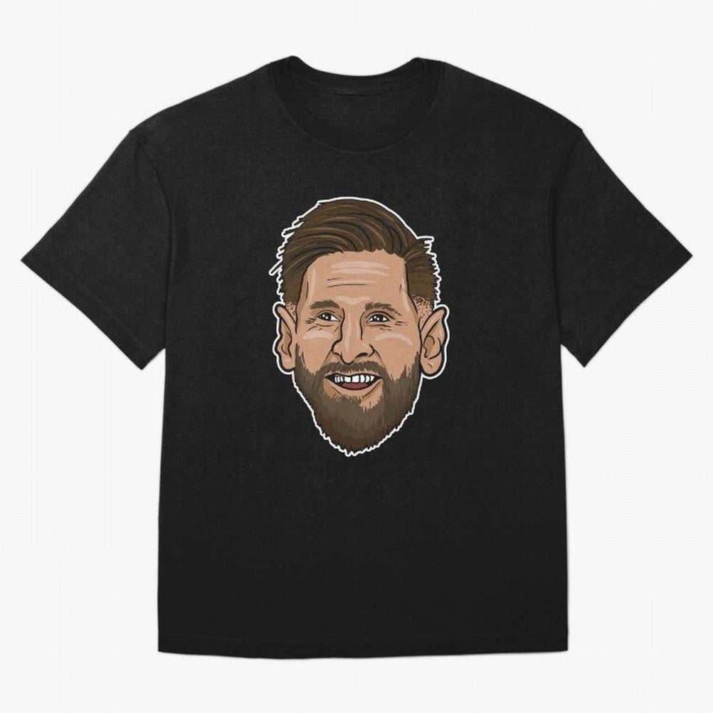 messi cartoon face Classic T-Shirt Celebrate Fan Culture around FIFA World Cup 2026 for Fans of Haaland and Mbappe and Argentina, Bringing Tournament Hype, Historic Matchups, Family Viewing Parties and Global Sports Pride; Perfect for People Who