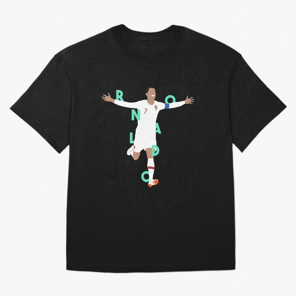 Ronaldo (Mint Green) Oversized T-Shirt Bring a Champion Mindset to Match Day Hype around FIFA World Cup 2026, Messi, CR7 and Mbappe, Brazil, Champion Mindset, Group Stage Buzz, Knockout Tension and Passionate Fan Culture; Perfect for People Who