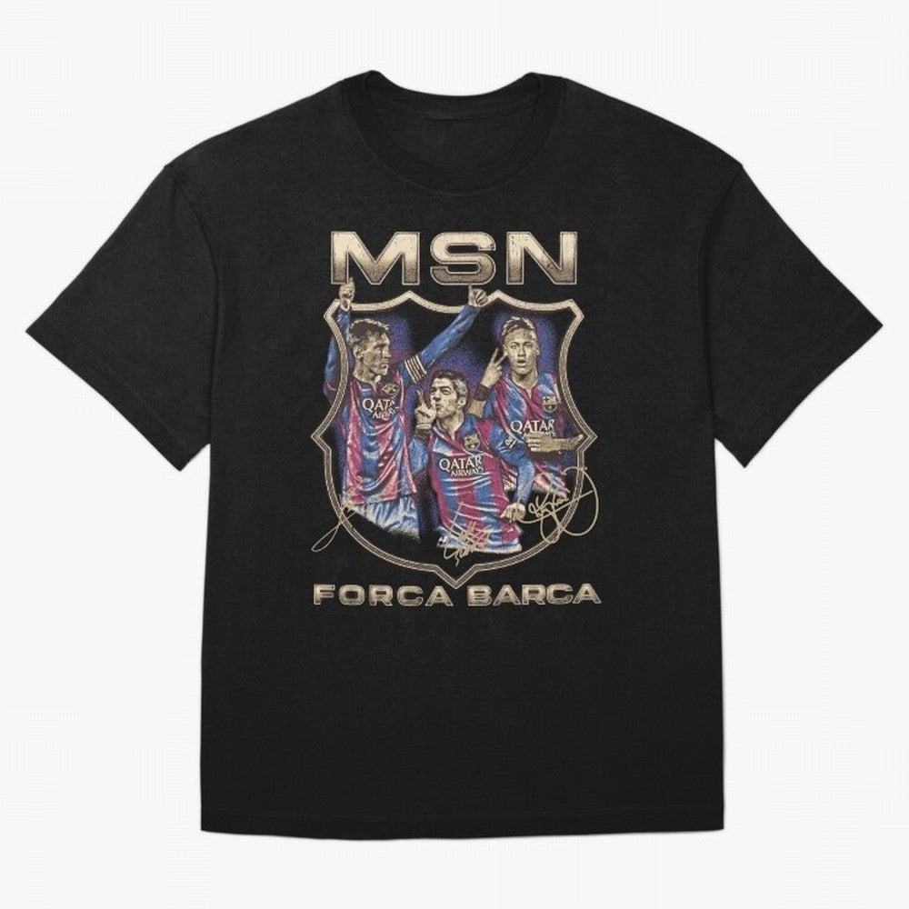 MSN of Barcelona Classic T-Shirt Honor the Football Icons of Match Day Hype around FIFA World Cup 2026 USA Canada Mexico, Messi and Cristiano Ronaldo, Argentina, Classic Soccer Heritage, Championship Pressure, Fan Loyalty and International Pride;
