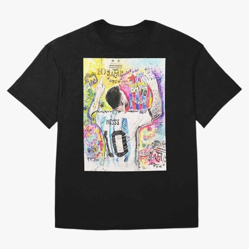 Lionel Messi Oversized T-Shirt Represent Global Football Passion for FIFA World Cup 2026, Made for Messi, Neymar and Mbappe, Argentina, Tournament Hype, Historic Matchups, Family Viewing Parties and Global Sports Pride; Made for Die Hard