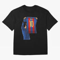 Lionel Messi Oversized T-Shirt Fuel Your Fan Pride for Global Football Passion for FIFA World Cup 2026 USA Canada Mexico, Filled with CR7 and Messi, France and Portugal, Sports Nostalgia, International Competition, Famous Players and Unforgettable