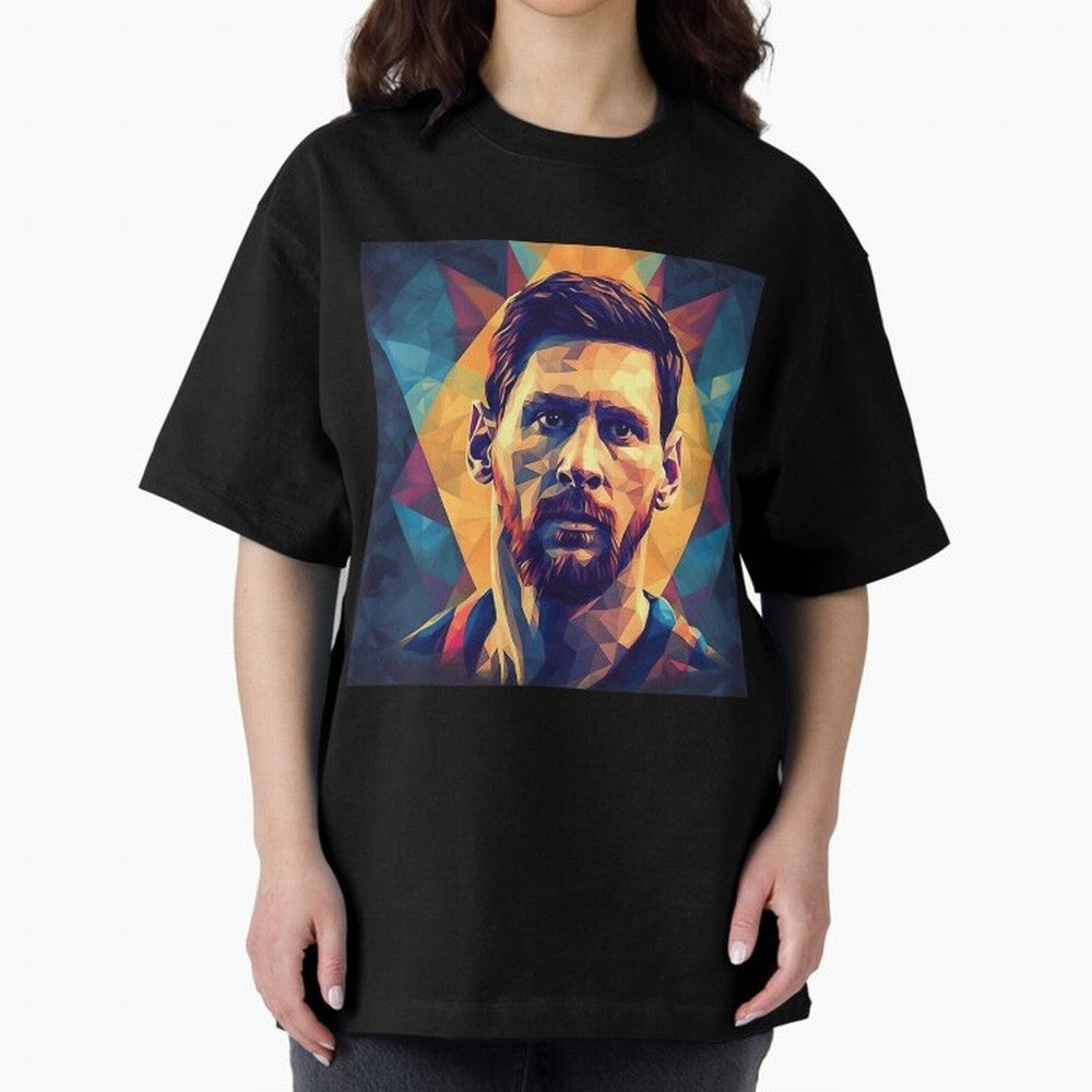 Lionel Messi Portrait Vector Art Classic T-Shirt Carry National Pride through Global Football Passion for FIFA World Cup 2026, Filled with Messi, CR7 and Mbappe, Argentina and Brazil, Stadium Chants, National Pride, Trophy Dreams and Unforgettable