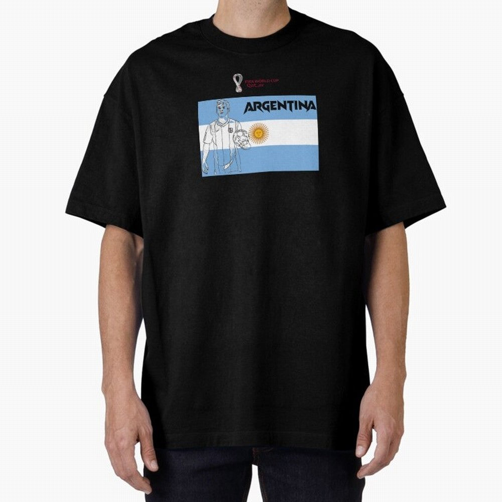 Argentina - FIFA World Cup - Qatar 2022 Oversized T-Shirt Fuel the Hype around the FIFA World Cup 2026 Group Stage Journey through Mbappe and Neymar Highlights, England, France and Netherlands Pride, Soccer Culture, Superstar Moments, National Team