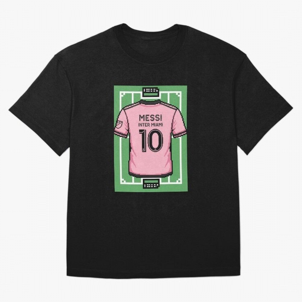 Leo Messi Inter Miami 8-Bit Soccer Football Classic T-Shirt Mark FIFA World Cup 2026 Celebrating CR7, Argentina and Brazil Energy, Stadium Chants, National Pride, Trophy Dreams and Unforgettable Football Memories; Great for Watch Parties, Sports