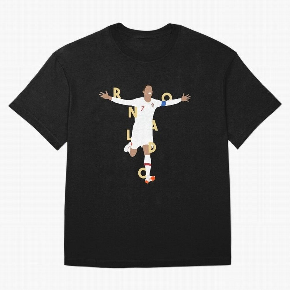Ronaldo (Gold) Classic T-Shirt Show Your Tournament Heart for Global Football Passion for FIFA World Cup 2026 Group Stage, Driven by Haaland, France, Goal Celebration Energy, Supporter Heritage, Football Icons and Worldwide Tournament Joy; Ideal
