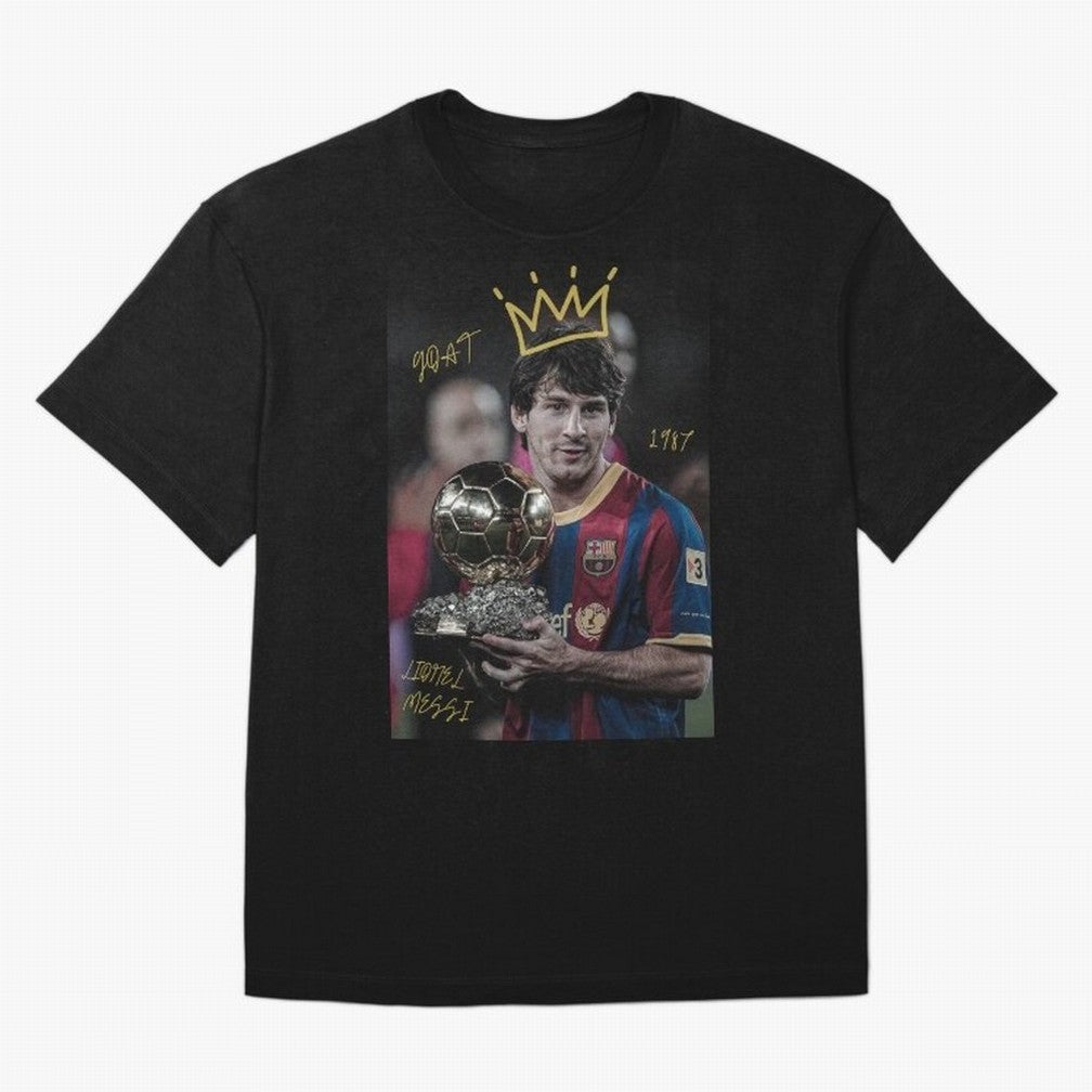 Lionel Messi - GOAT Classic T-Shirt Spotlight Match Day Hype around FIFA World Cup 2026 Group Stage, Messi, Brazil, Retro Football Energy, Iconic Rivalries, Trophy Chase Drama and Stadium Atmosphere; Built for Supporters Chasing Trophy Dreams,