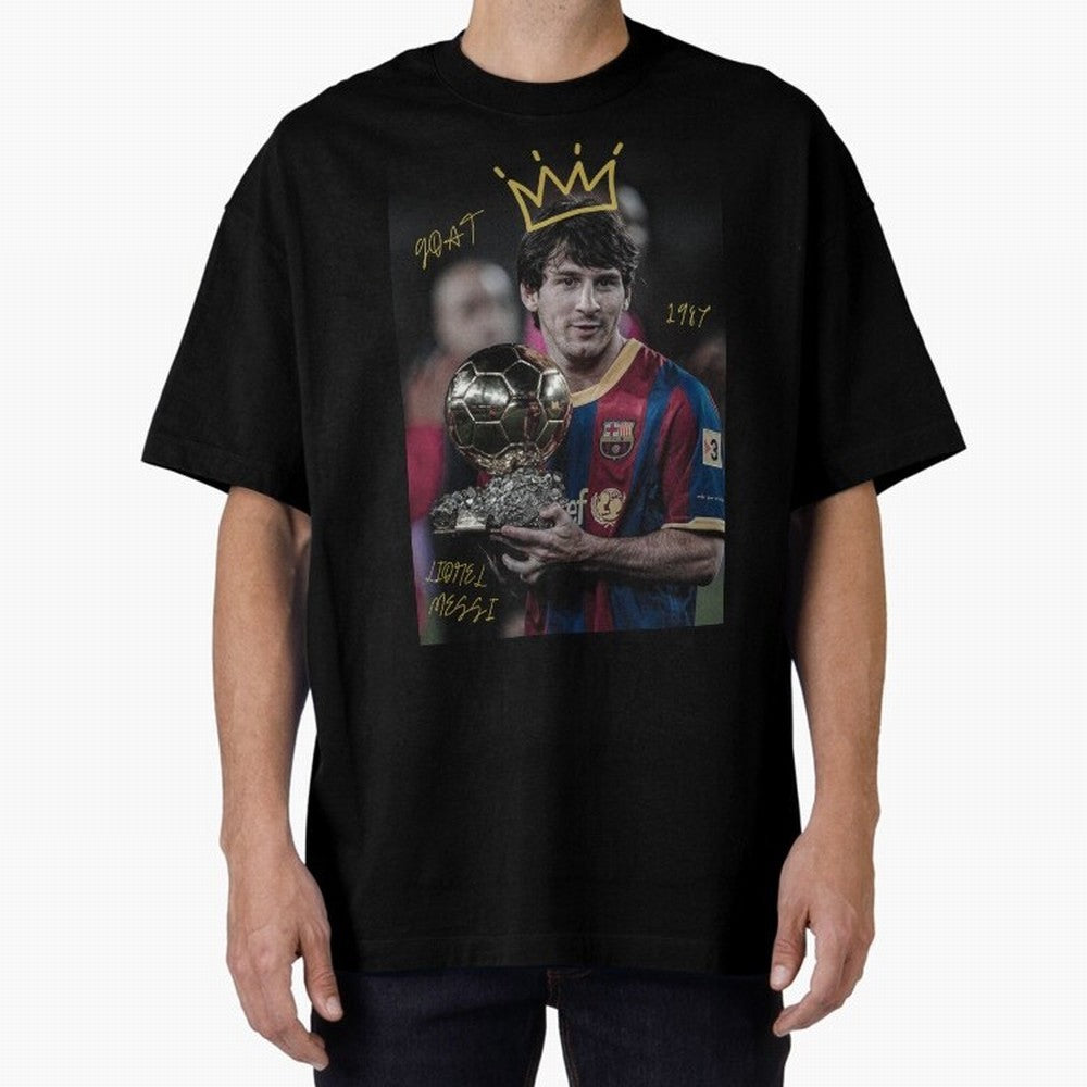 Lionel Messi - GOAT Classic T-Shirt Spotlight Match Day Hype around FIFA World Cup 2026 Group Stage, Messi, Brazil, Retro Football Energy, Iconic Rivalries, Trophy Chase Drama and Stadium Atmosphere; Built for Supporters Chasing Trophy Dreams,