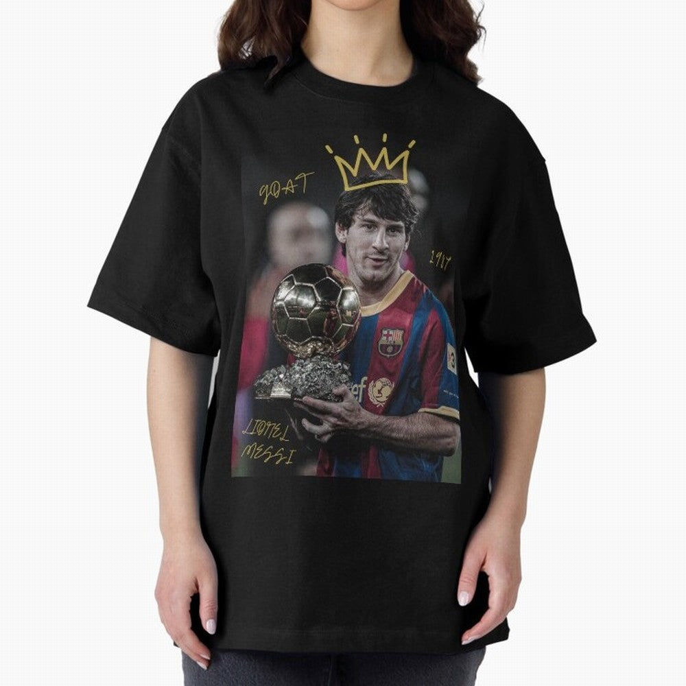 Lionel Messi - GOAT Classic T-Shirt Spotlight Match Day Hype around FIFA World Cup 2026 Group Stage, Messi, Brazil, Retro Football Energy, Iconic Rivalries, Trophy Chase Drama and Stadium Atmosphere; Built for Supporters Chasing Trophy Dreams,