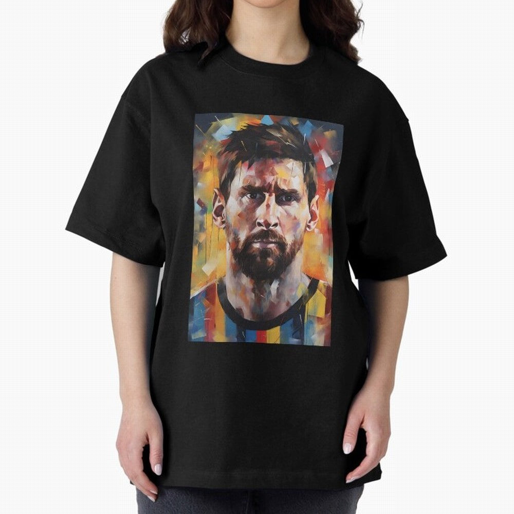Lionel Messi Oversized T-Shirt Bring the FIFA World Cup 2026 Journey through Messi, CR7 and Mbappe Highlights, England, France and Netherlands Pride, Goal Celebration Energy, Supporter Heritage, Football Icons and Worldwide Tournament Joy; Built