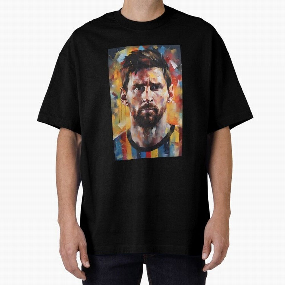 Lionel Messi Oversized T-Shirt Bring the FIFA World Cup 2026 Journey through Messi, CR7 and Mbappe Highlights, England, France and Netherlands Pride, Goal Celebration Energy, Supporter Heritage, Football Icons and Worldwide Tournament Joy; Built