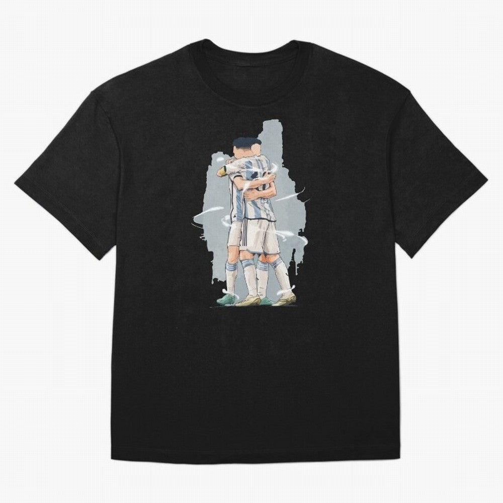 Messi with his fan Julian Alvarez World Cup 2022 Classic T-Shirt Represent Football Lovers during FIFA World Cup 2026 USA Canada Mexico for Fans of Mbappe and Neymar and England and Germany, Bringing Stadium Chants, National Pride, Trophy Dreams