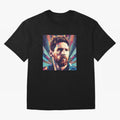 Lionel Messi Portrait Abstract Digital Football Player Classic T-Shirt Celebrate National Team Dreams in Match Day Hype around FIFA World Cup 2026 Group Stage, Messi and Cristiano Ronaldo, England, France and Netherlands, Football History, Final