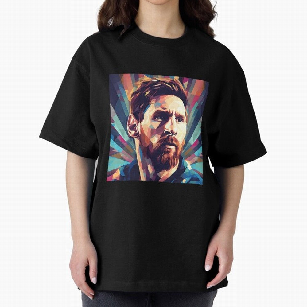Lionel Messi Portrait Abstract Digital Football Player Classic T-Shirt Celebrate National Team Dreams in Match Day Hype around FIFA World Cup 2026 Group Stage, Messi and Cristiano Ronaldo, England, France and Netherlands, Football History, Final