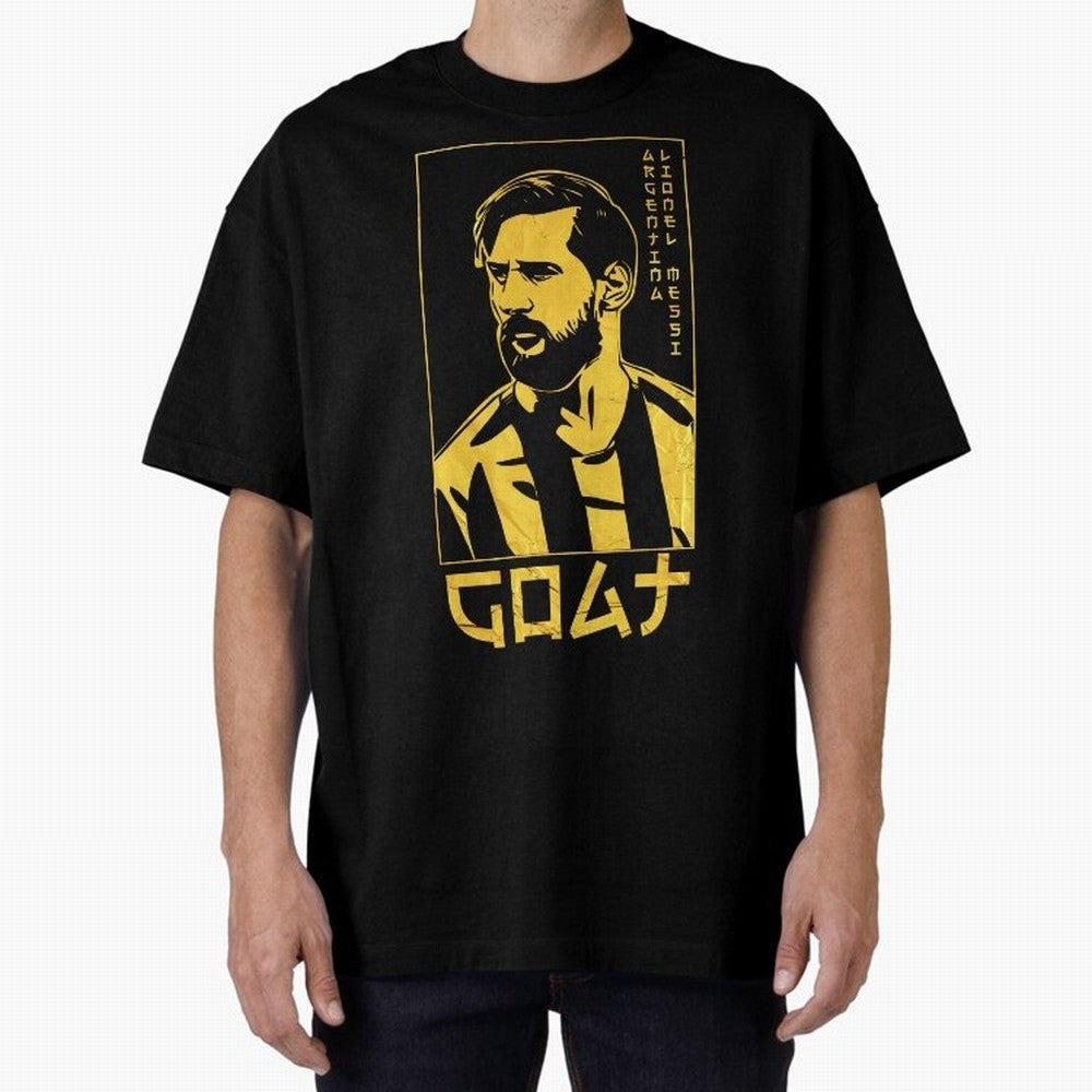 Lionel Messi Golden Style Portrait art illustration Classic T-Shirt Stand with the FIFA World Cup 2026 USA Canada Mexico Journey through Neymar Highlights, Portugal Pride, Stadium Memories, Football Loyalty, International Chants and Championship