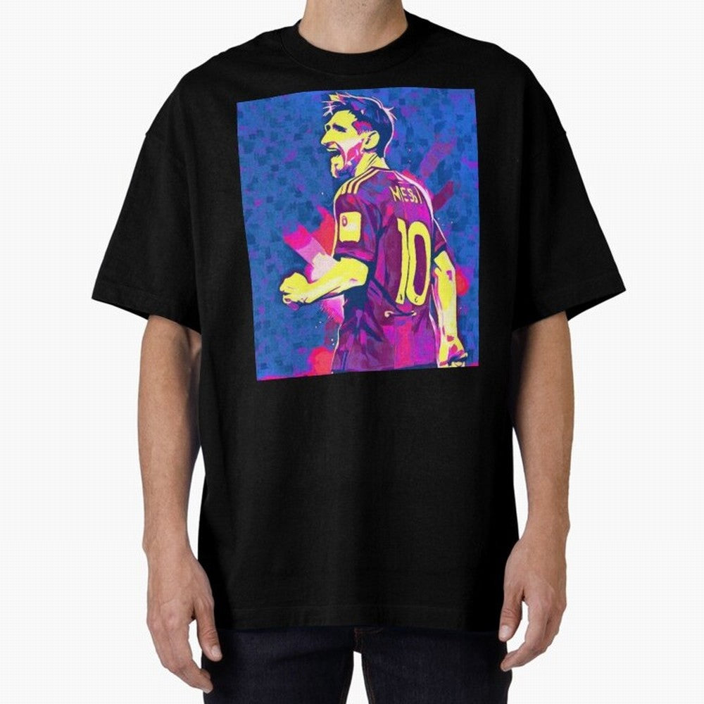 Lionel Messi art Oversized T-Shirt Bring Trophy Dreams to FIFA World Cup 2026 Group Stage Spirit, Featuring England, France and Netherlands, CR7 and Messi, Football Passion, Legendary Performances, Festival Vibes and Supporter Community; Ideal for