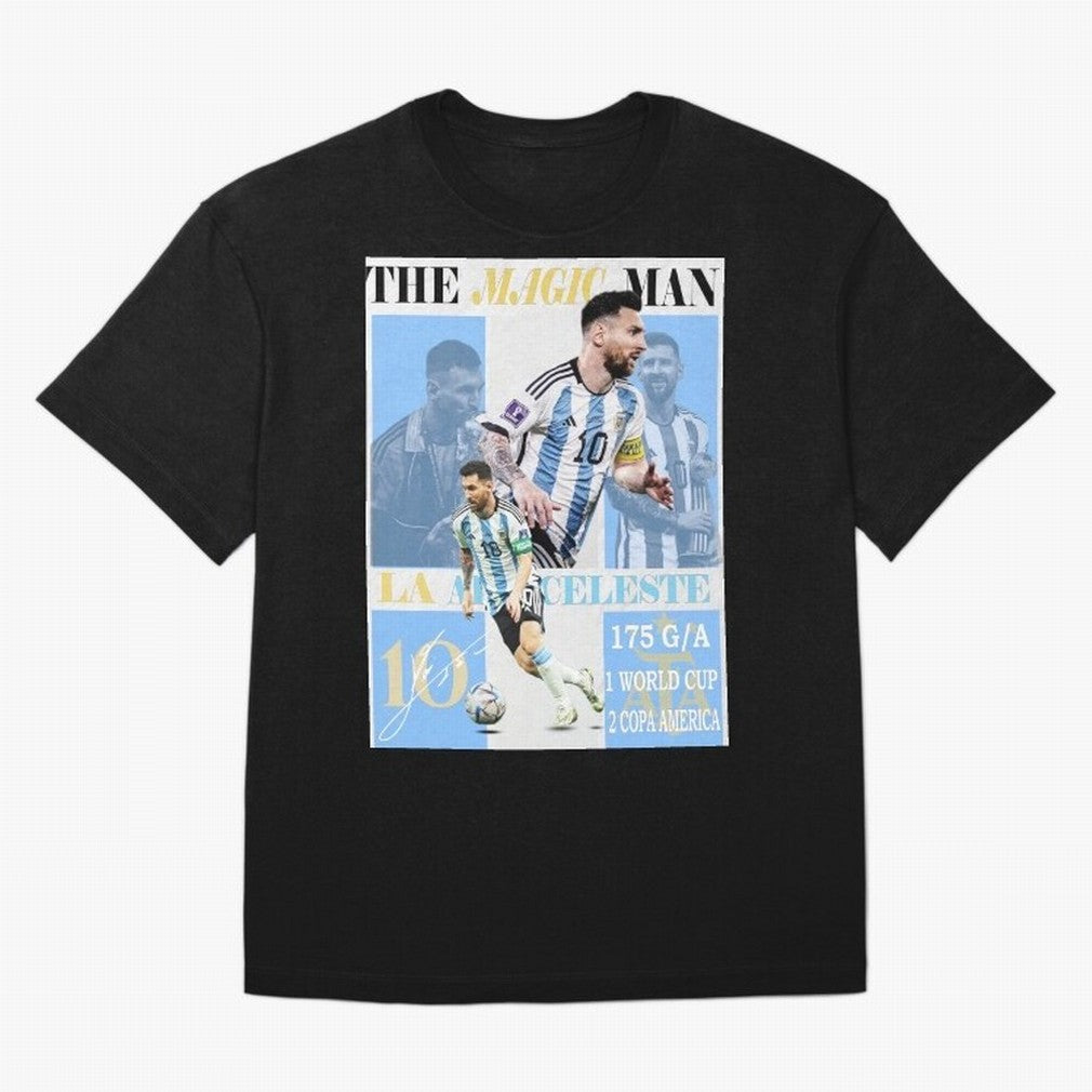 Lionel Messi Argentina World Cup 2022 Champion Victory Poster Oversized T-Shirt Bring Global Tournament Vibes to the FIFA World Cup 2026 Journey through Messi, CR7 and Mbappe Highlights, Portugal, Spain and Germany Pride, Champion Mindset, Group