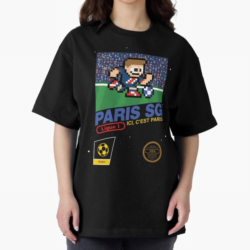 Paris SG v2 8bit Football Essential T-Shirt Feel the Trophy Chase of Match Day Hype around FIFA World Cup 2026 USA Canada Mexico, Neymar, Haaland and Cristiano Ronaldo, Argentina, Champion Mindset, Group Stage Buzz, Knockout Tension and Passionate