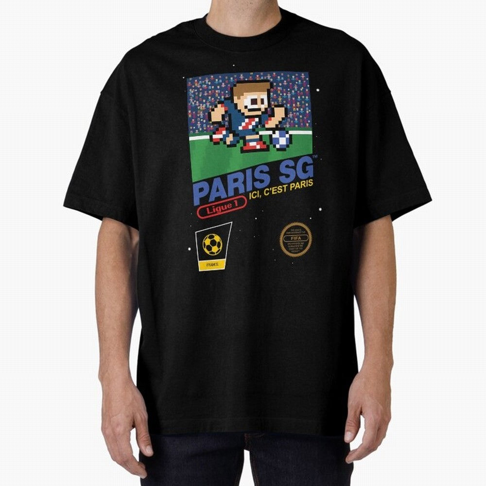 Paris SG v2 8bit Football Essential T-Shirt Feel the Trophy Chase of Match Day Hype around FIFA World Cup 2026 USA Canada Mexico, Neymar, Haaland and Cristiano Ronaldo, Argentina, Champion Mindset, Group Stage Buzz, Knockout Tension and Passionate