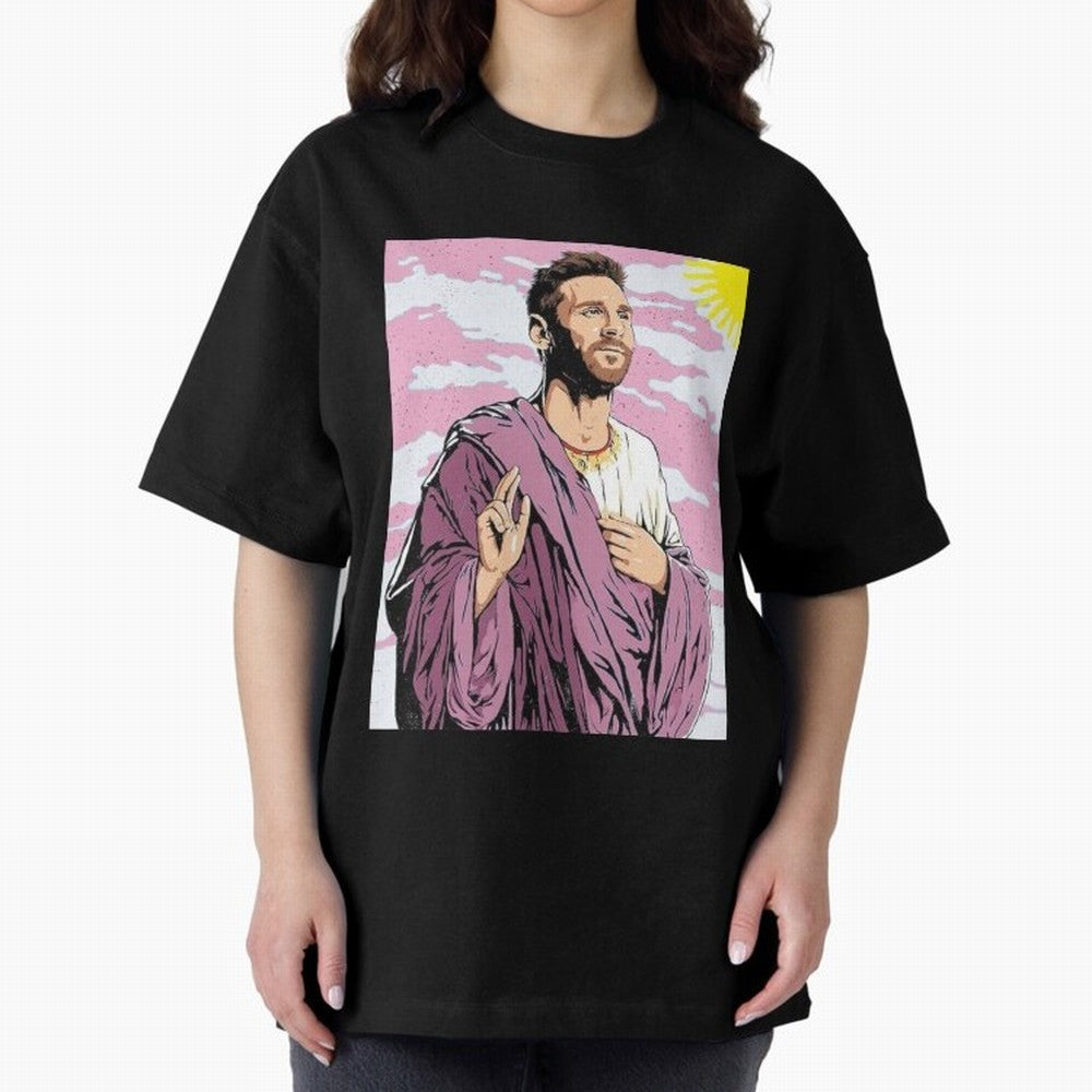 Messi the best Oversized T-Shirt Support Your Favorite Stars during FIFA World Cup 2026 USA Canada Mexico for Fans of Neymar and Portugal, Spain and Germany, Bringing Soccer Culture, Superstar Moments, National Team Dreams and Competitive Fire;