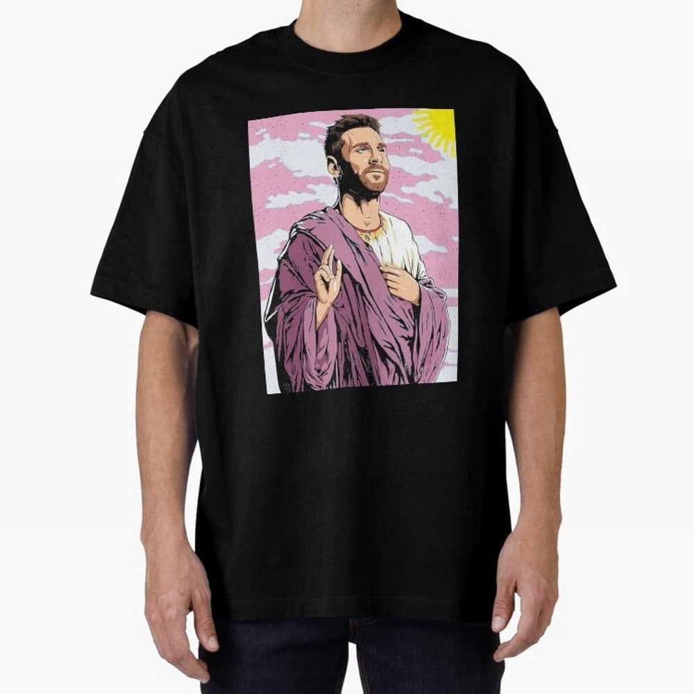 Messi the best Oversized T-Shirt Support Your Favorite Stars during FIFA World Cup 2026 USA Canada Mexico for Fans of Neymar and Portugal, Spain and Germany, Bringing Soccer Culture, Superstar Moments, National Team Dreams and Competitive Fire;