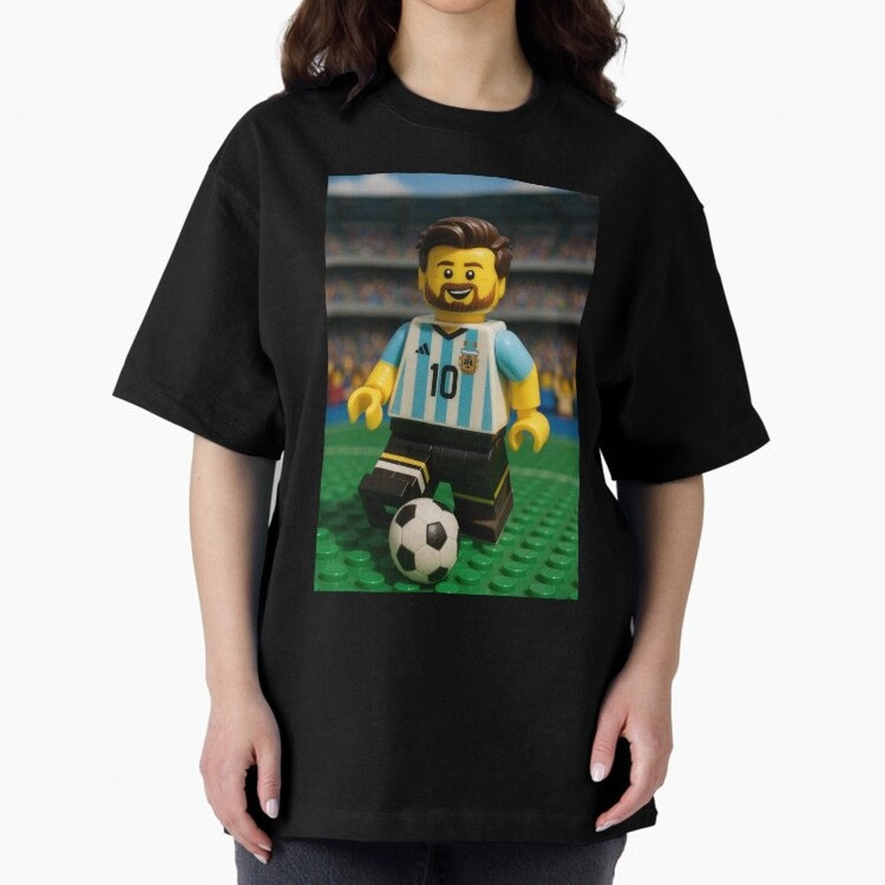 Block Leo Oversized T-Shirt Enjoy the Biggest Football Party of FIFA World Cup 2026 USA Canada Mexico Made for Mbappe, Portugal, Spain and Germany Energy, Championship Spirit, Famous Goals, Roaring Crowds and International Football Unity; Perfect
