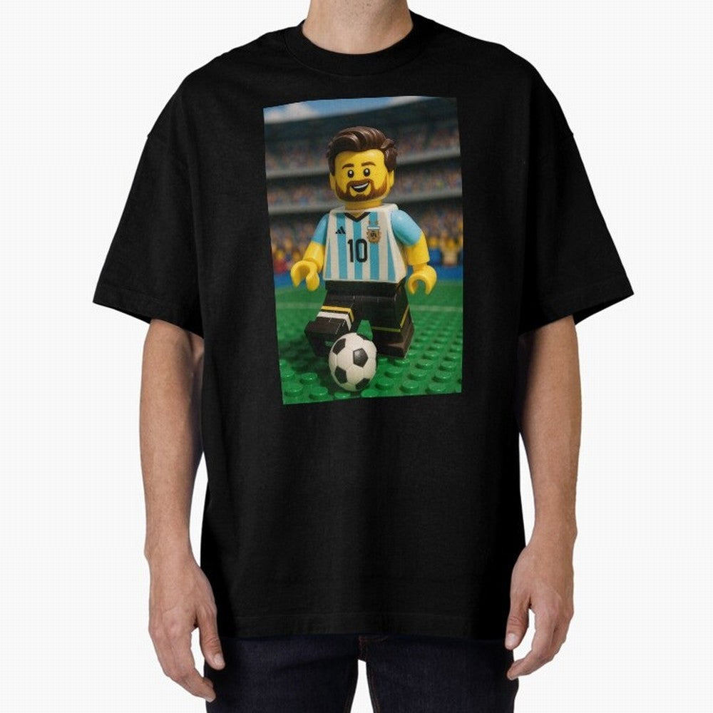 Block Leo Oversized T-Shirt Enjoy the Biggest Football Party of FIFA World Cup 2026 USA Canada Mexico Made for Mbappe, Portugal, Spain and Germany Energy, Championship Spirit, Famous Goals, Roaring Crowds and International Football Unity; Perfect