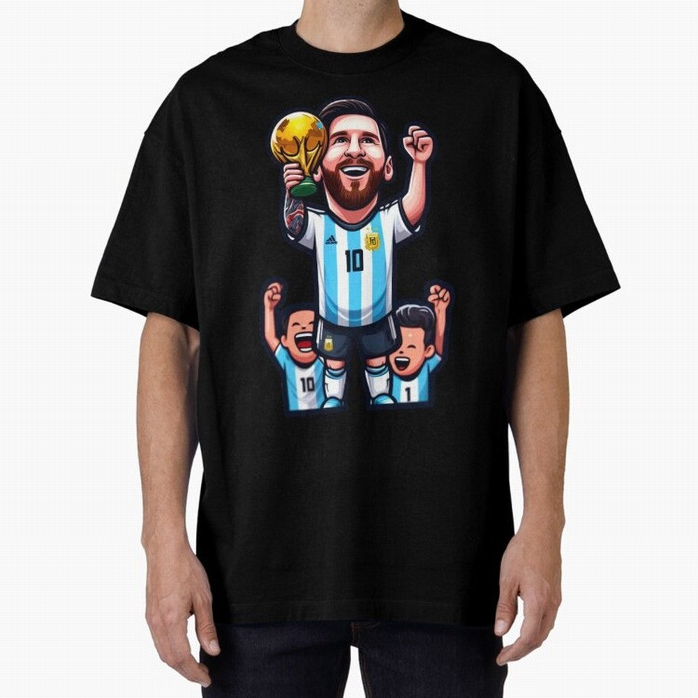 Lionel Messi Digital Print on T-Shirt Classic T-Shirt Spotlight FIFA World Cup 2026 Group Stage Capturing Messi, Neymar and Mbappe, Portugal, Spain and Germany Energy, Stadium Chants, National Pride, Trophy Dreams and Unforgettable Football