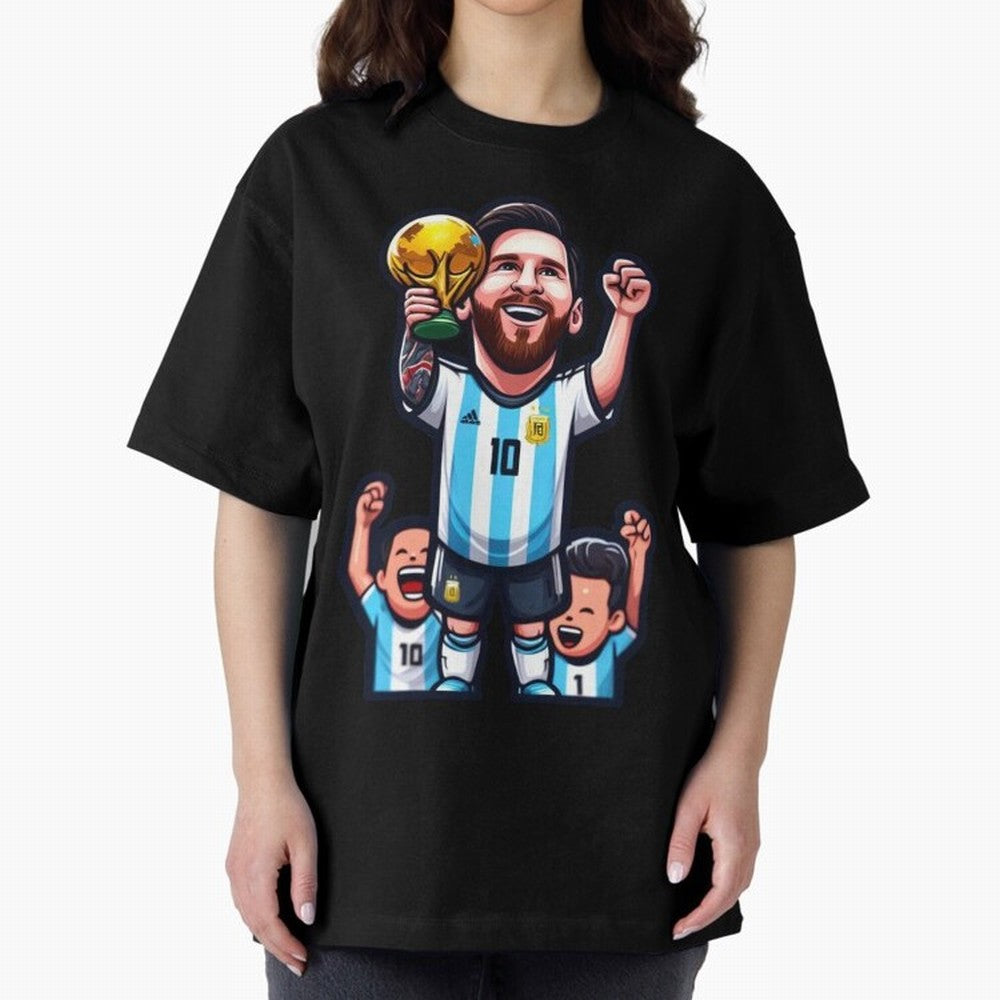 Lionel Messi Digital Print on T-Shirt Classic T-Shirt Spotlight FIFA World Cup 2026 Group Stage Capturing Messi, Neymar and Mbappe, Portugal, Spain and Germany Energy, Stadium Chants, National Pride, Trophy Dreams and Unforgettable Football