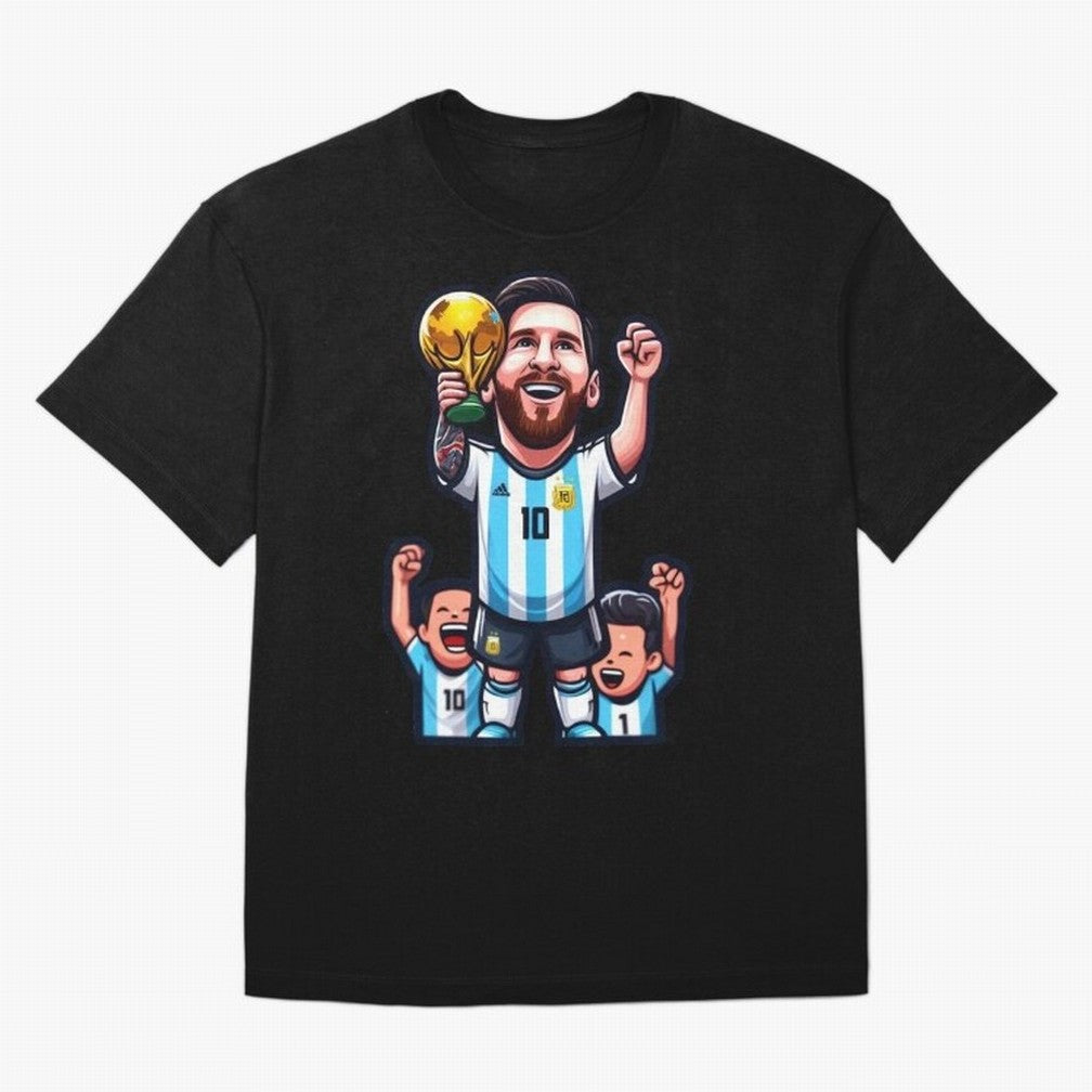 Lionel Messi Digital Print on T-Shirt Classic T-Shirt Spotlight FIFA World Cup 2026 Group Stage Capturing Messi, Neymar and Mbappe, Portugal, Spain and Germany Energy, Stadium Chants, National Pride, Trophy Dreams and Unforgettable Football