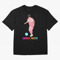 Lionel Messi illustration Oversized T-Shirt Stand Out with Spirit from Global Football Passion for FIFA World Cup 2026 Group Stage, Capturing Neymar, Haaland and Cristiano Ronaldo, Argentina, France and Brazil, Champion Mindset, Group Stage Buzz,