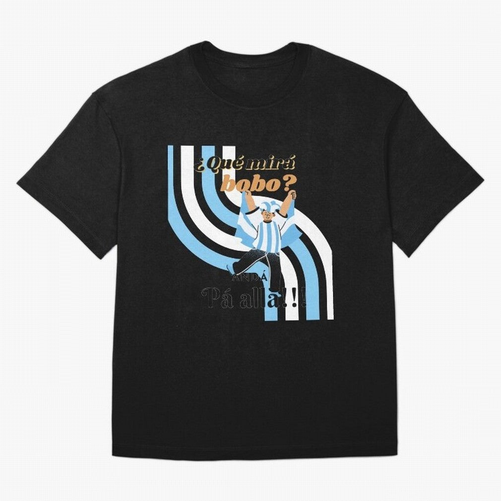 Vintage Messi Argentina Que Mira Bobo Classic T-Shirt Celebrate Unforgettable Nights in Global Football Passion for FIFA World Cup 2026 Group Stage, Inspired by Neymar, England and Germany, Sports Nostalgia, International Competition, Famous