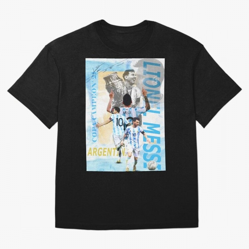 Lionel Messi Argentina Champion Poster Classic T-Shirt Celebrate Golden Goal Energy in FIFA World Cup 2026 Group Stage for Fans of Messi, CR7 and Mbappe and Argentina and Brazil, Bringing Stadium Chants, National Pride, Trophy Dreams and