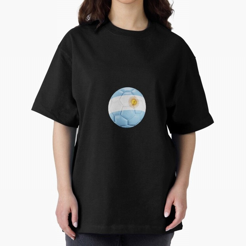 Argentina Soccer Oversized T-Shirt Follow Every Goal of Match Day Hype around FIFA World Cup 2026 USA Canada Mexico, Mbappe, Portugal, Worldwide Fan Energy, Dramatic Goals, Stadium Lights and Championship Celebrations; Perfect for Fans, Collectors,