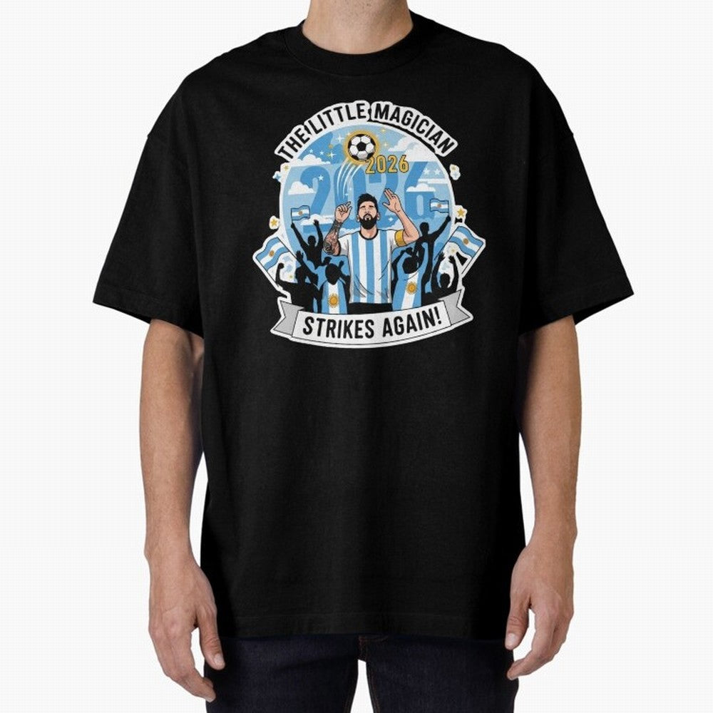 Messi - the little magician strikes again Classic T-Shirt Celebrate Football Heritage in Global Football Passion for FIFA World Cup 2026 USA Canada Mexico, Inspired by Neymar, England and Germany, Classic Soccer Heritage, Championship Pressure, Fan