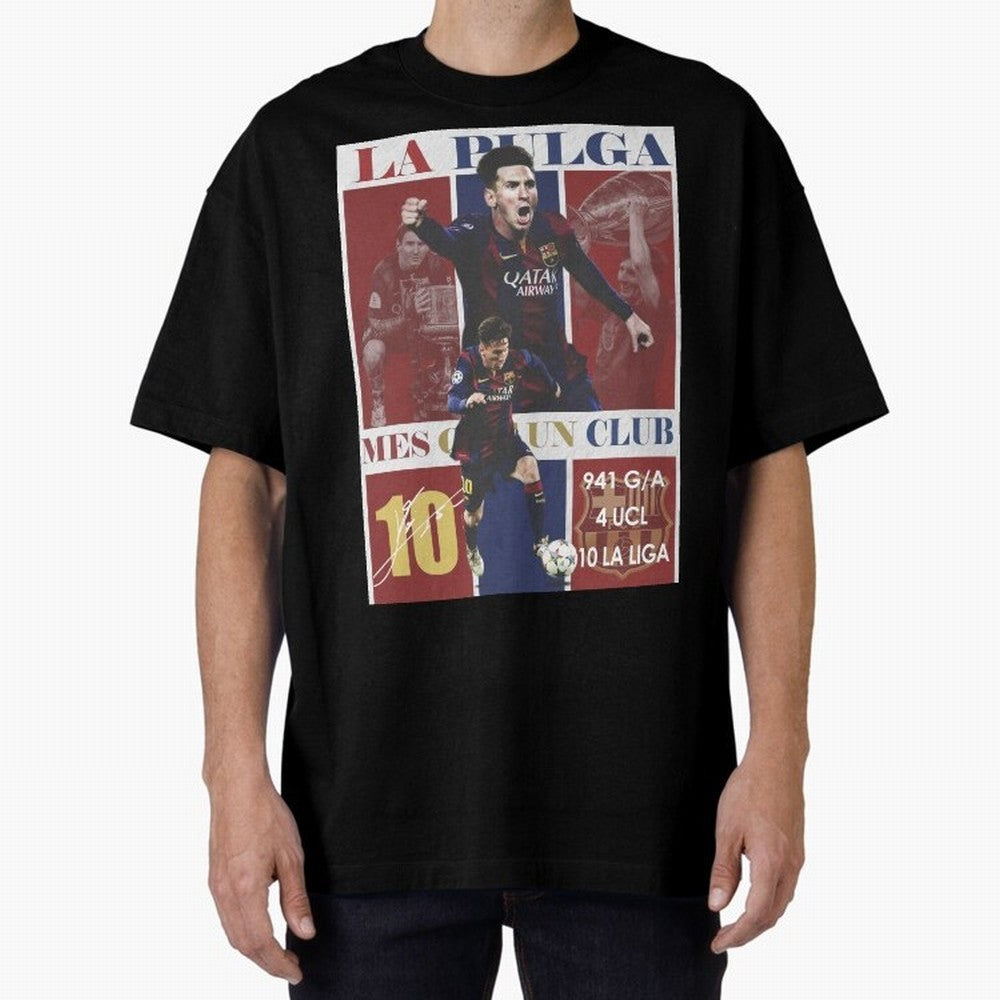 Lionel Messi 2015 Barcelona Poster- Iconic La Liga Hero Art Print Classic T-Shirt Celebrate National Team Dreams in FIFA World Cup 2026 for Fans of Haaland and Mbappe and Portugal, Bringing Football Festival Excitement, Trophy Ambitions, Country