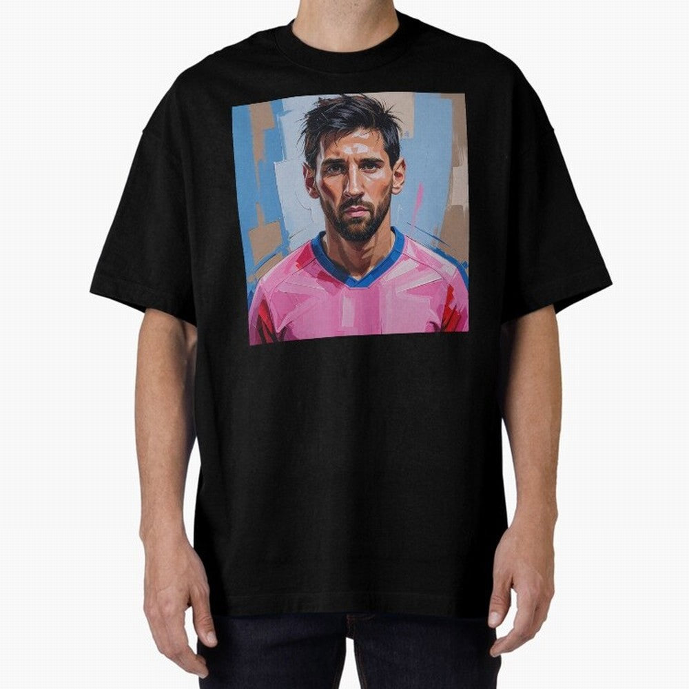 Vibrant Artistic Portrait of Lionel Messi (GOAT) - Digital painting (Version 2) Classic T-Shirt Carry FIFA World Cup 2026 Group Stage Spirit, Featuring Argentina, France and Brazil, Mbappe, Fan Favorite Moments, National Team Passion, Big Match