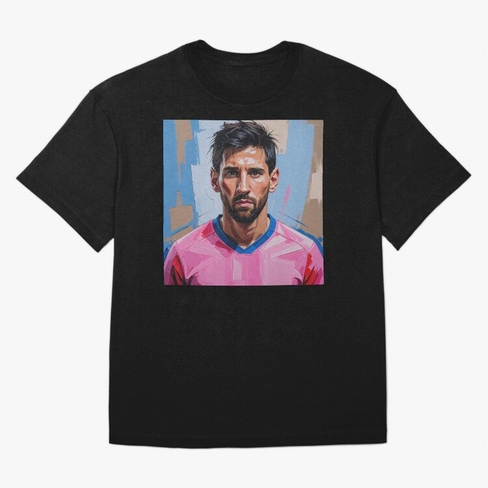 Vibrant Artistic Portrait of Lionel Messi (GOAT) - Digital painting (Version 2) Classic T-Shirt Carry FIFA World Cup 2026 Group Stage Spirit, Featuring Argentina, France and Brazil, Mbappe, Fan Favorite Moments, National Team Passion, Big Match
