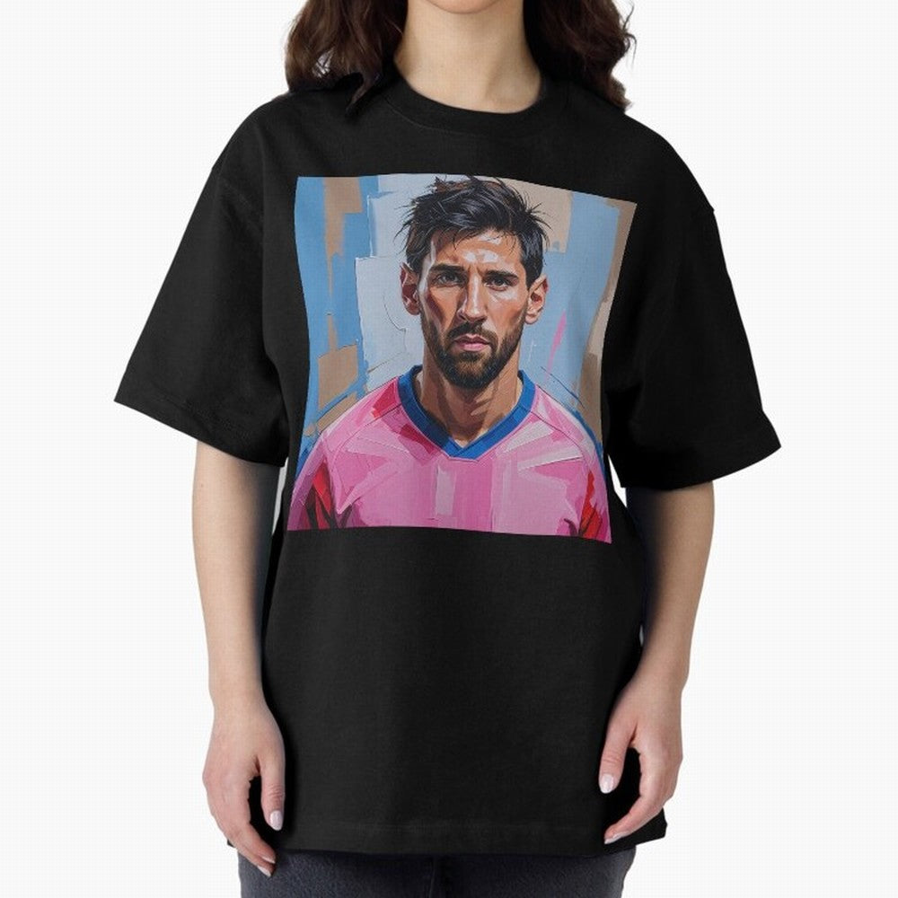 Vibrant Artistic Portrait of Lionel Messi (GOAT) - Digital painting (Version 2) Classic T-Shirt Carry FIFA World Cup 2026 Group Stage Spirit, Featuring Argentina, France and Brazil, Mbappe, Fan Favorite Moments, National Team Passion, Big Match