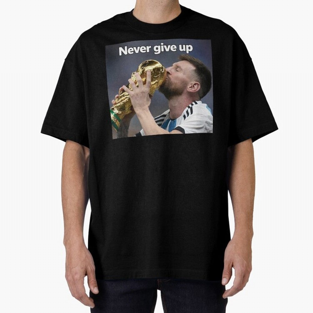 Messi Oversized T-Shirt Carry Global Football Passion for FIFA World Cup 2026, Connected to Messi, Brazil, Football Festival Excitement, Trophy Ambitions, Country Rivalries and Star Player Buzz; Perfect for Fans, Collectors, Family Gatherings,
