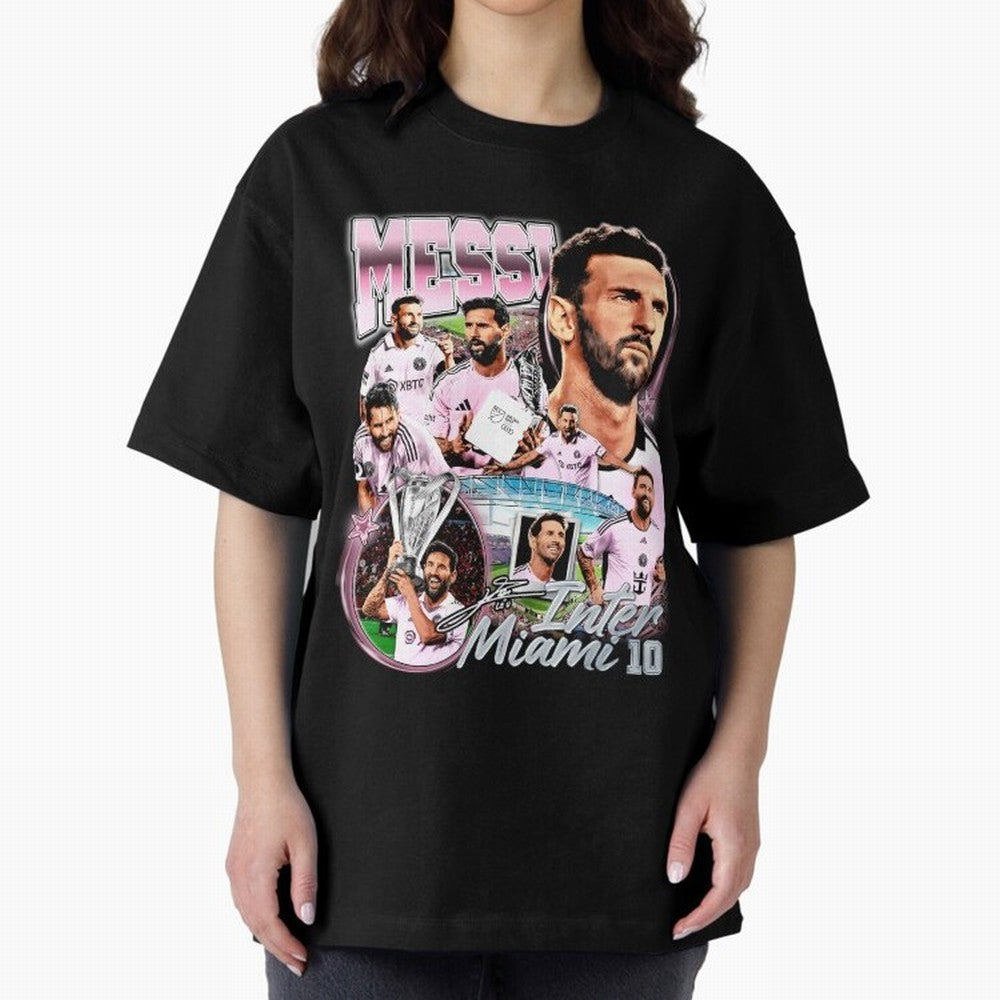 Lionel Messi Inter Miami Retro Vintage bootleg rap tee Classic T-Shirt Bring a Champion Mindset to the FIFA World Cup 2026 Group Stage Journey through Cristiano Ronaldo, Haaland and CR7 Highlights, France Pride, Championship Spirit, Famous Goals,