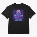?Argentina Football Legend Messi Cyberpunk Retro Futurist Design (Version 3) Classic T-Shirt Bring Champion Energy into FIFA World Cup 2026 Group Stage Spirit, Celebrating England, CR7 and Messi, Match Day Excitement, Supporter Culture, Golden